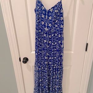 Blue maxi dress